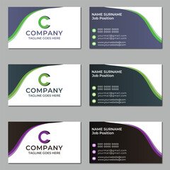 Professional Modern Corporate Unique Office Business Card Design.
