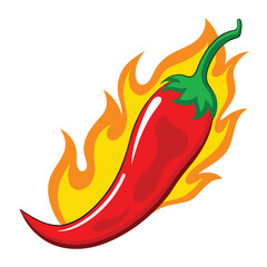 red chilli with firing vector