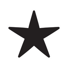 Obraz premium Star fish silhouette isolated on white background. Starfish icon vector illustration design