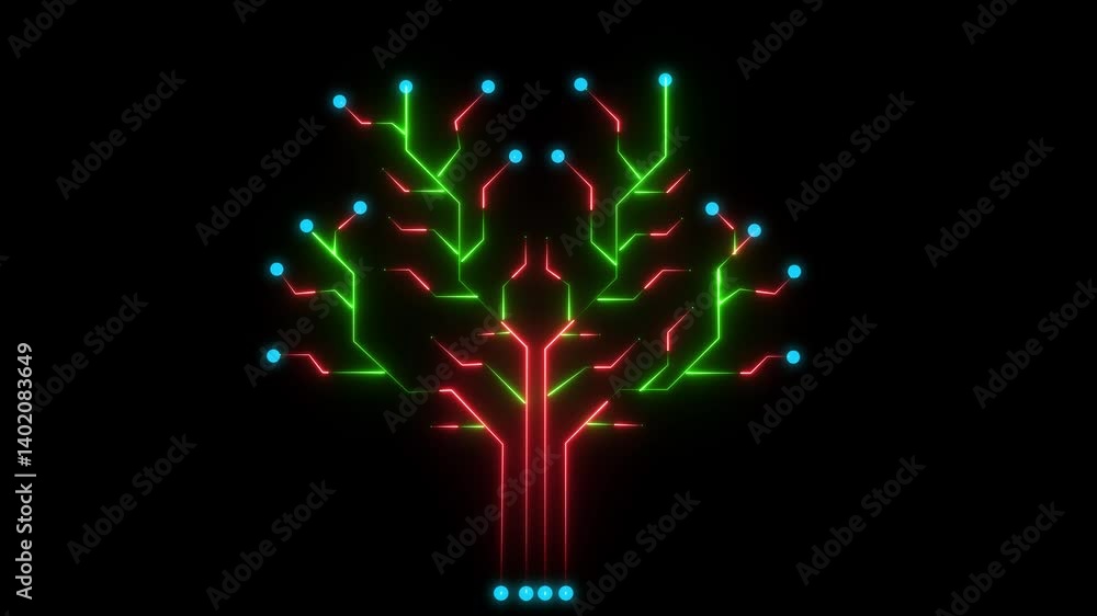 Poster neon glowing png alpha.abstract digital dot line particle data background connecting technology conc