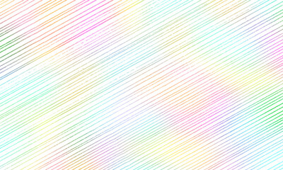 カラフルな斜めボーダー柄　背景透明