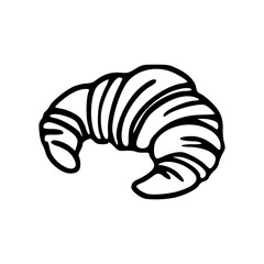 simple croissant outline