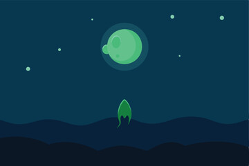 moon in the night