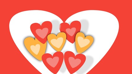 Heart Shape Pattern Background 