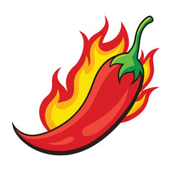 red chilli with firing vector