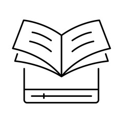 Online Education Line Icon. Education, E-Learning, School, College, Study, Knowledge Icons Editable Stroke Vector Illustration