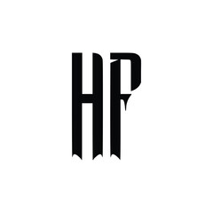 HF monogram logo design letter text name symbol monochrome logotype alphabet character simple logo