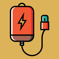 Phone-charger-illustration-whit-solid-colour-outline.