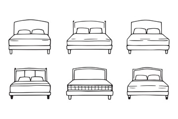 Bed line art