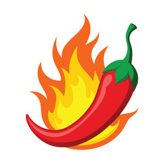 red chilli with firing vector