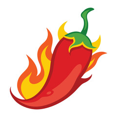 red chilli with firing vector