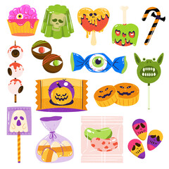 halloween snack candy chocolate rainbow scary ghost eye