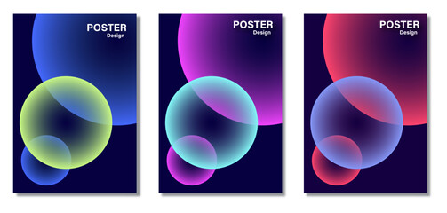 Abstract gradient shapes cover collection.