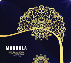 gradient pattern and geometric shape, Arabic or floral mandala round ornament