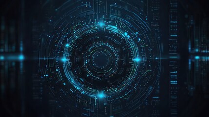 Fototapeta premium abstract blue background with circles