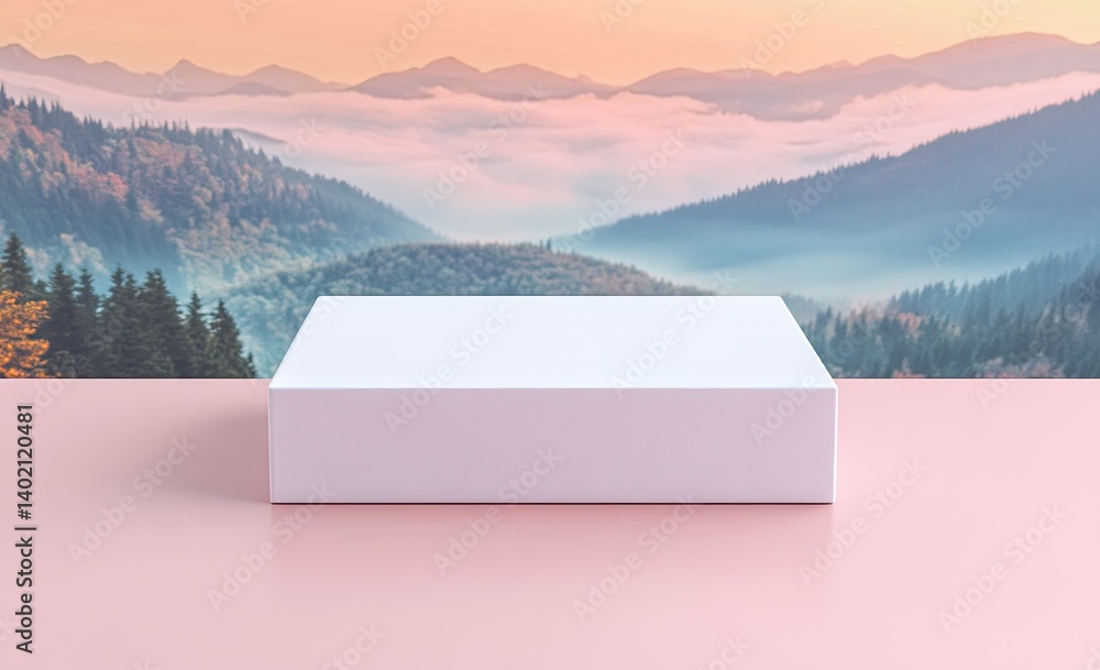 Poster a sleek. modern device with an illuminated edge sits on a minimalist desk. surrounded by soft lighti