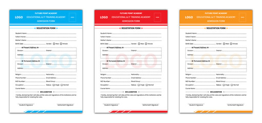 Fototapeta premium Admission from the design template.