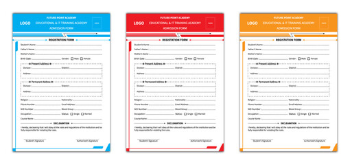 Fototapeta premium Admission from the design template.