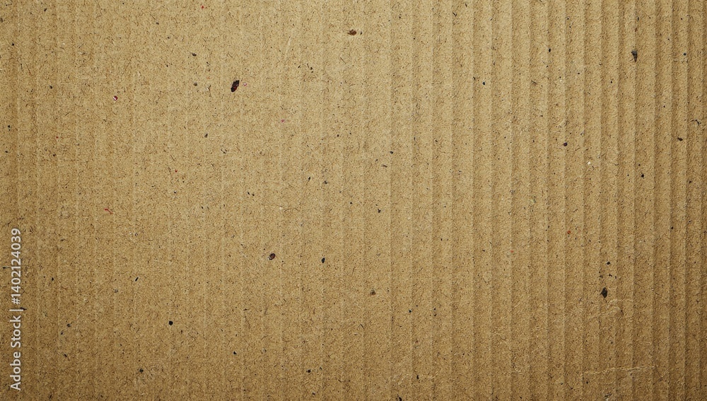 Poster close-up view of textured brown cardboard with subtle lines and creases. ideal for backgrounds. pack