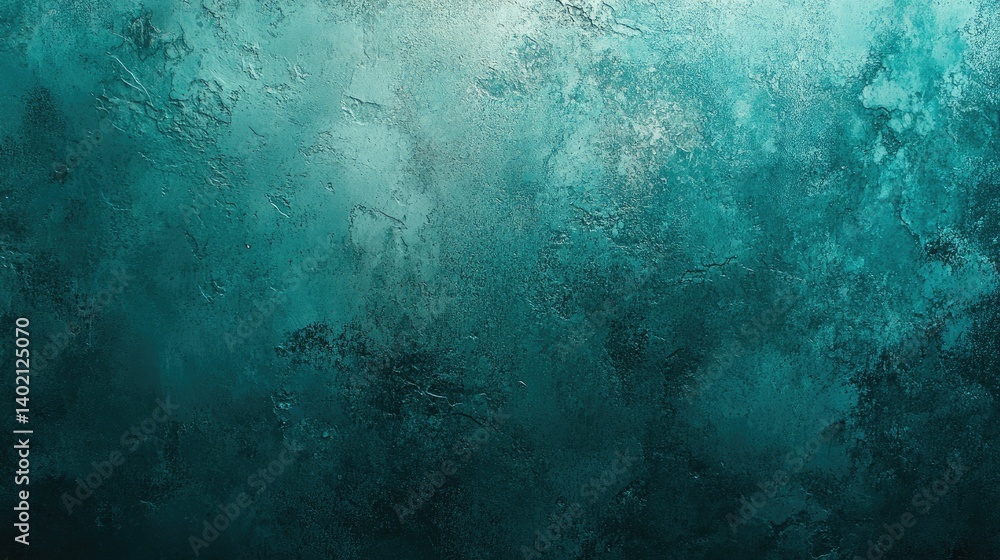 Poster a serene abstract background featuring a gradient of teal and blue hues. creating a calming atmosphe