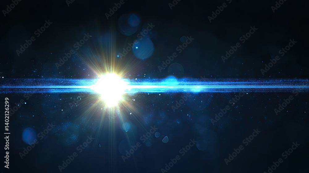 Poster a captivating burst of light radiates from the center. illuminating a dark background with vibrant b