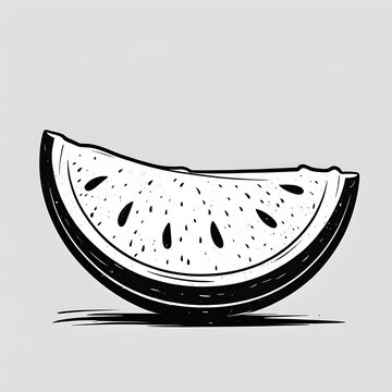 recommend clip art: watermelon fruit silhouette