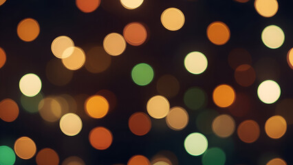 Obraz premium Softly Blurred Colorful Bokeh Lights in Shades of Orange Green Yellow and White Creating a Dreamy and Abstract Visual Effect