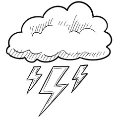 storm handdrawn illustration