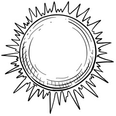 sun handdrawn illustration