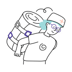 Bandage  vector colored minimal illustration. EPS 10 file