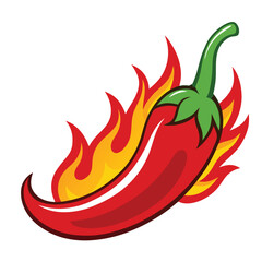 red chilli with firing vector