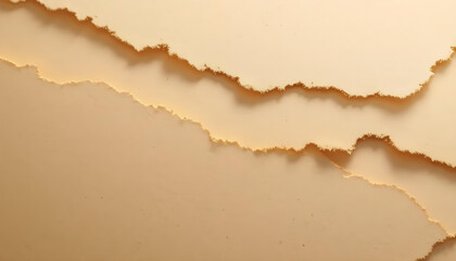 A serene composition showing layers of torn paper, creating an intriguing abstract background.