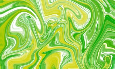 Abstract Green Yellow Marble Texture Background