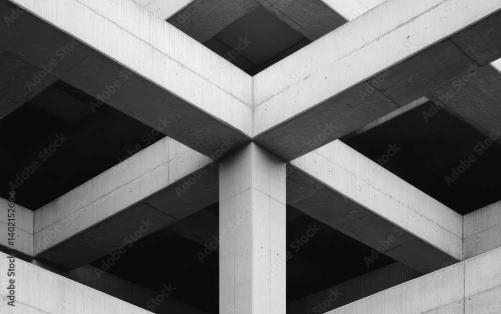 Poster abstract concrete structure geometric pattern
