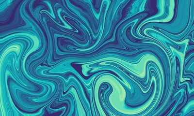 Abstract Green Navy Marble Texture Background
