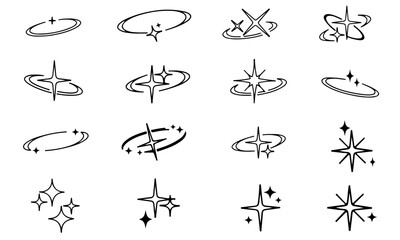 Stars collection. Stars vector icon. Collection of black stars, isolated on transparent background. Stars icon. Stars in modern simple flat style. Vector eps 10