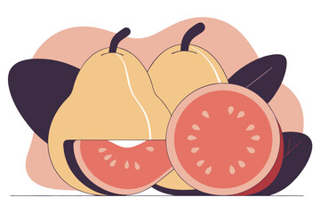 vector illustration of fruits