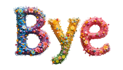 numbers made of colorful splashes bye latter in victor.