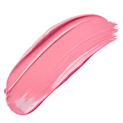 pink paint stroke on transparent background