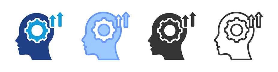 Update Skills icon set multiple style collection