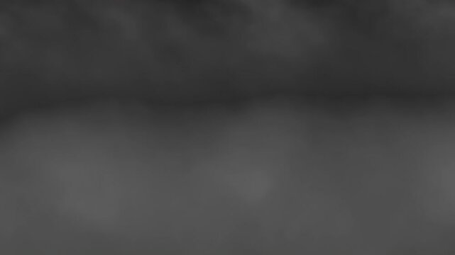 Fog haze on Alpha 4K Ready for Composite . Realistic atmospheric gray smoke cloud. 4K Smoke, Cloud of cold fog in light spot background. Light, white, fog, cloud, black background,