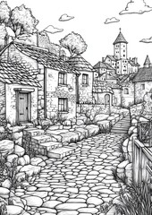 Global Villages Coloring Pages 