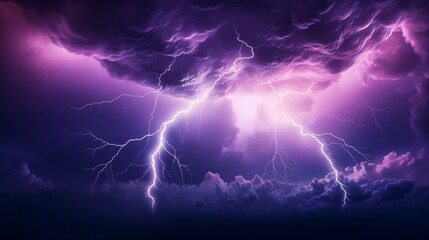 A close-up of dark storm clouds with a bolt,generative ai illustration