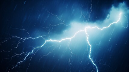 lightning in the night sky,generative ai illustration