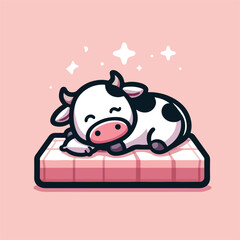 cute cow image vector