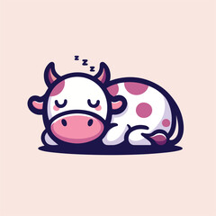 cute cow image vector