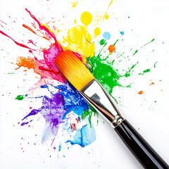 Liquid splash Color design and Paintbrush, Art, Colors, Paint, Creativity, A painting background
