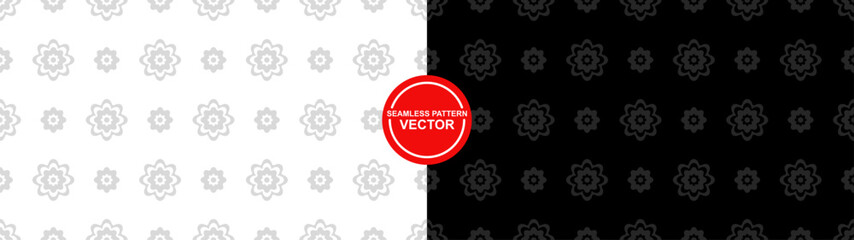 seamless pattern designed with abstract style and black color