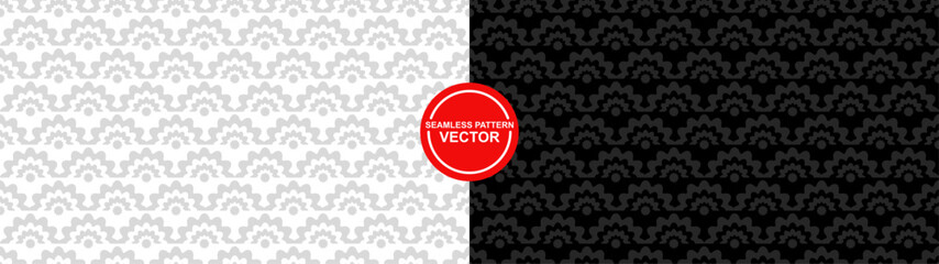 seamless pattern designed with abstract style and black color