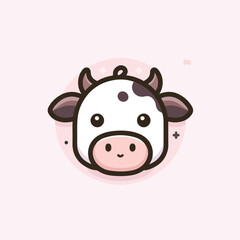 cute cow image vector